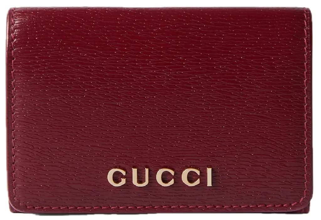 Ví Gucci Card Case With Gucci Script 'Burgundy' 790101-0OP0T-6207 Ví Gucci Card Case With Gucci Script 'Burgundy' 790101-0OP0T-6207