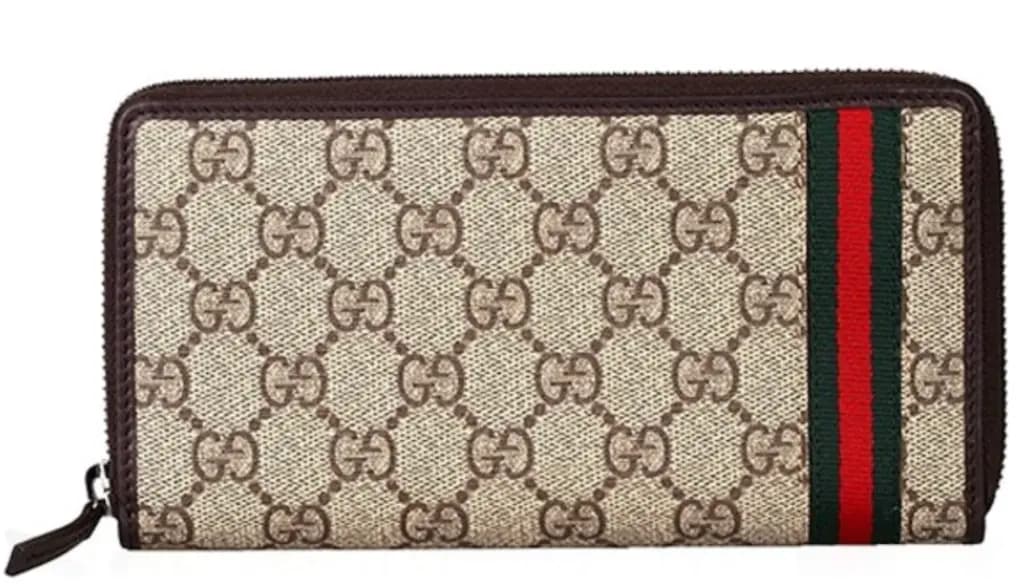 Ví Gucci Canvas With Leather 'Beige' 308009-KGD8R-9791 Ví Gucci Canvas With Leather 'Beige' 308009-KGD8R-9791
