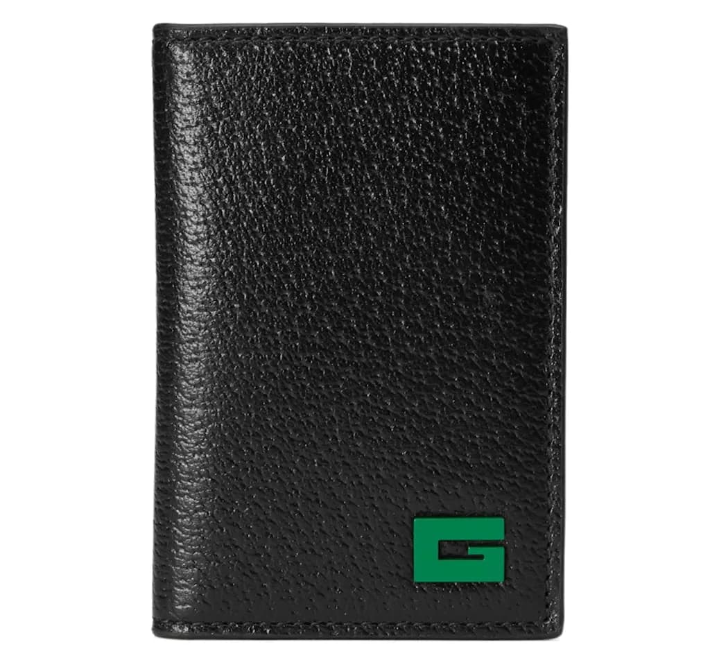 Ví Gucci Vertical Leather Card Holder 'Black' 739360-1AAJA-1097 Ví Gucci Vertical Leather Card Holder 'Black' 739360-1AAJA-1097