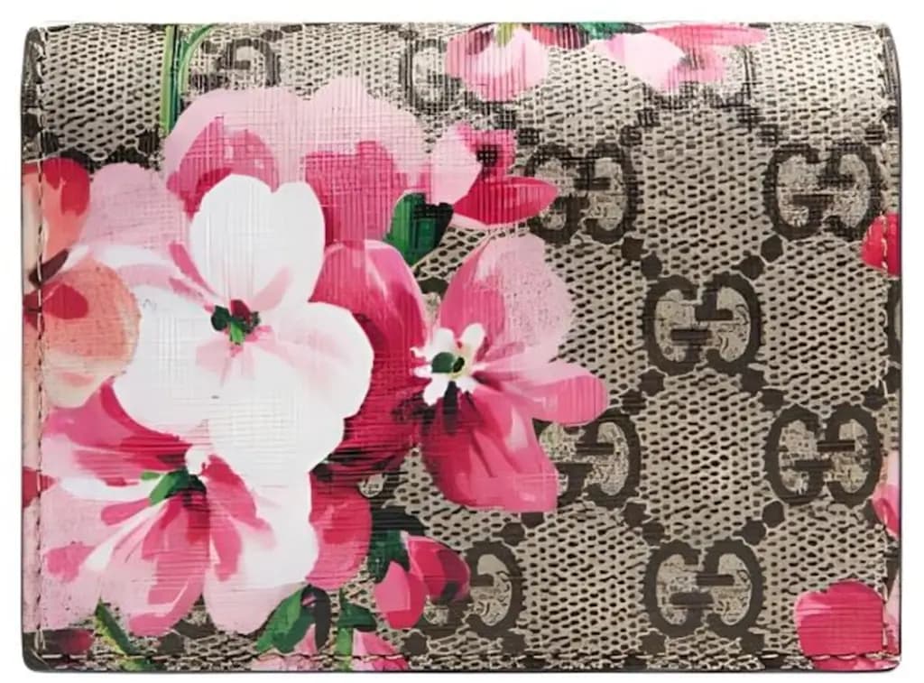 Ví Gucci GG Zippered Bi-fold Wallet 'Geranium Print' 453176-KU2IN-8693 Ví Gucci GG Zippered Bi-fold Wallet 'Geranium Print' 453176-KU2IN-8693