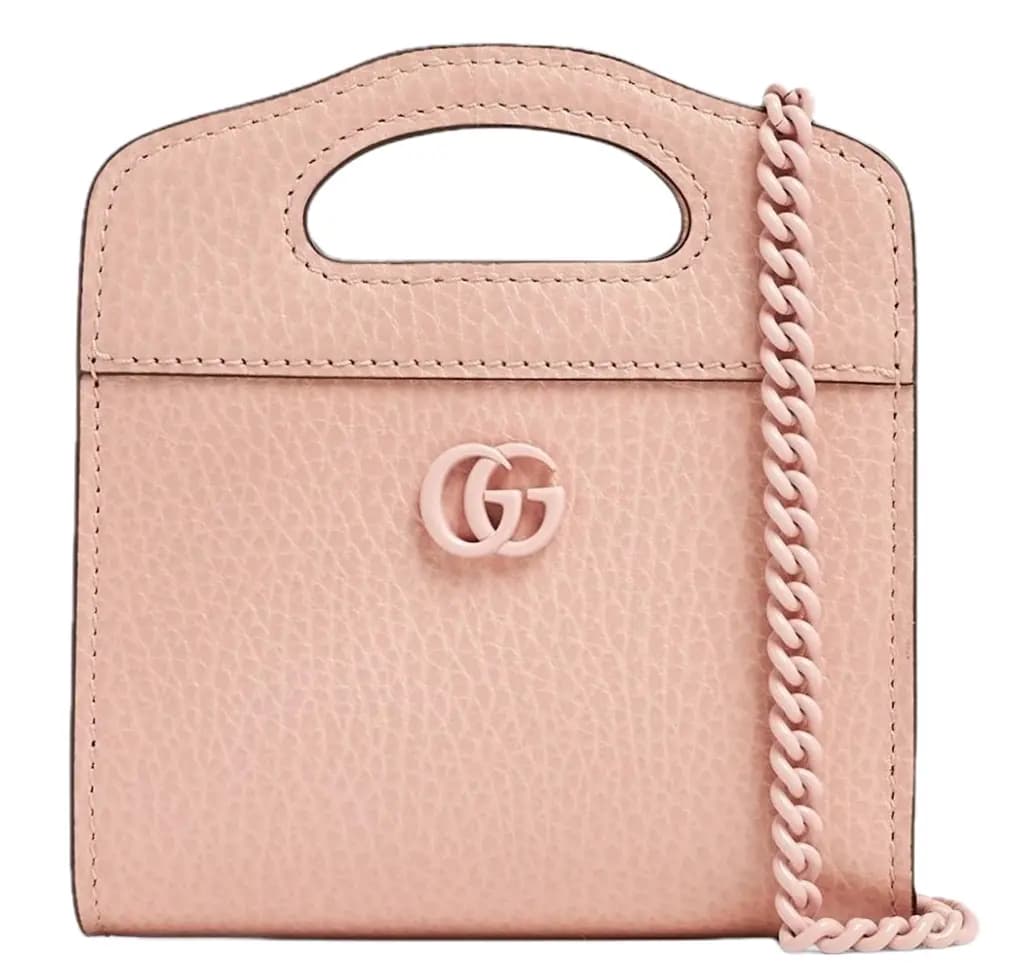 Ví Gucci GG Marmont Leather Card Holder 'Pink' 701074-17WFF-5909 Ví Gucci GG Marmont Leather Card Holder 'Pink' 701074-17WFF-5909