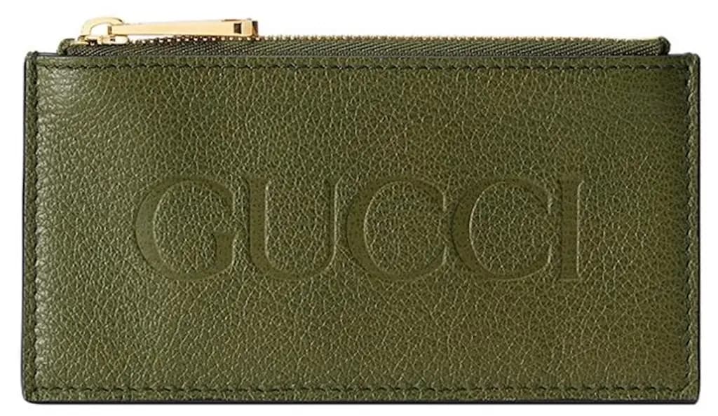 Ví Gucci Leather Card Holder 'Green' 725550-0E8IG-3352 Ví Gucci Leather Card Holder 'Green' 725550-0E8IG-3352
