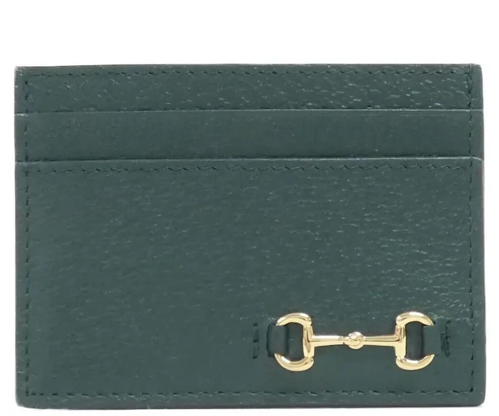 Ví Gucci Leather Card Holder 'Green' 700469-DJ20G-0416 Ví Gucci Leather Card Holder 'Green' 700469-DJ20G-0416