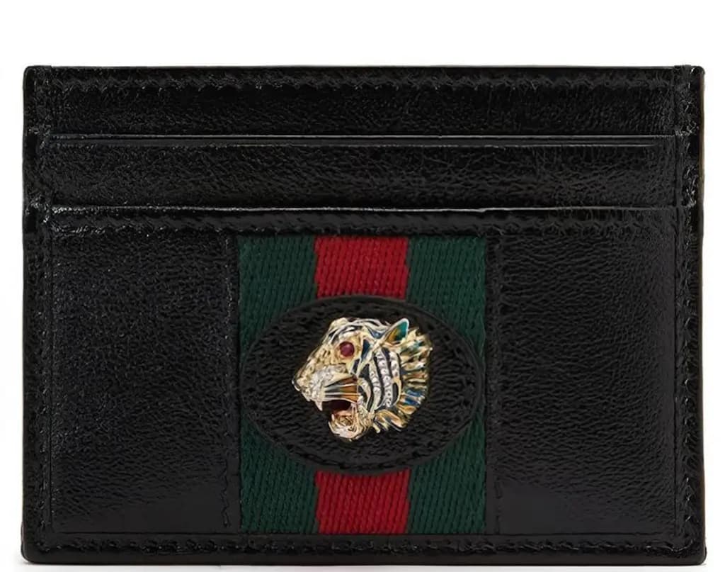 Ví Gucci Rajah Leather Card Holder 'Black' 573796-0OLHX-8389 Ví Gucci Rajah Leather Card Holder 'Black' 573796-0OLHX-8389