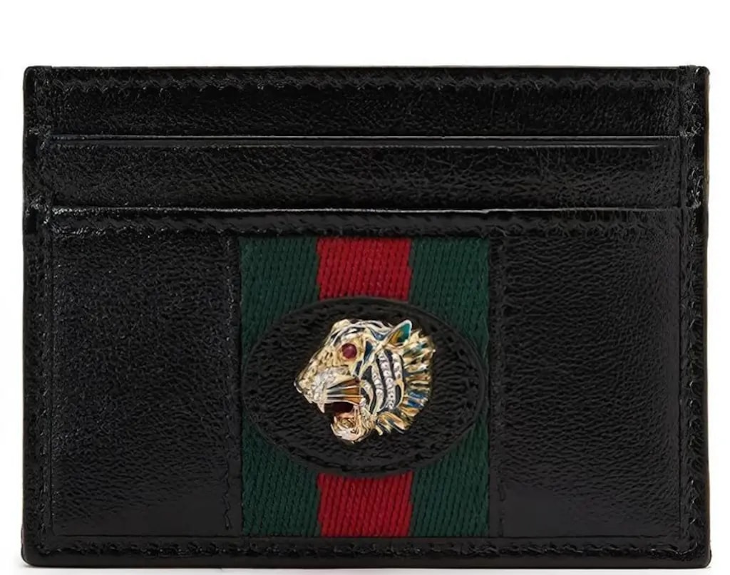 Ví Gucci Rajah Leather Card Holder 'Black' 573796-0OLHX-8389 Ví Gucci Rajah Leather Card Holder 'Black' 573796-0OLHX-8389