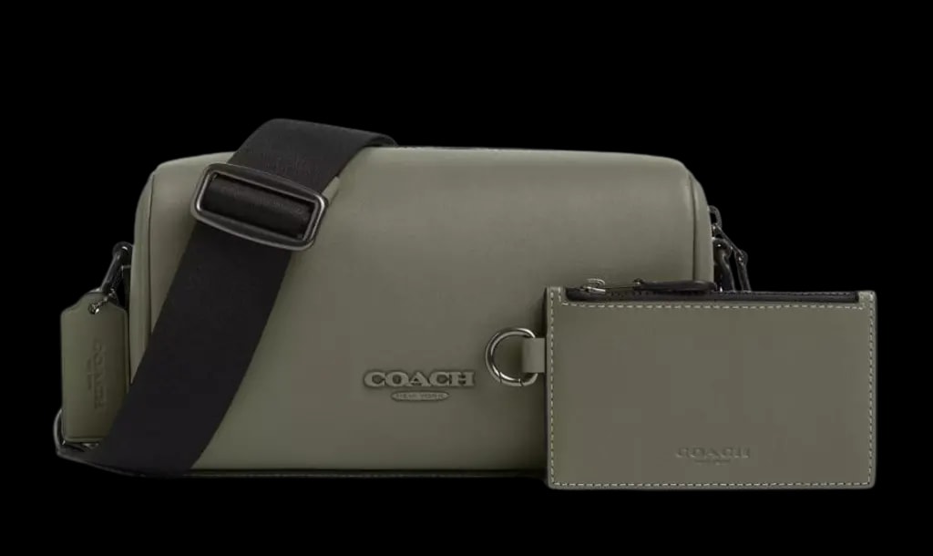 Túi Coach Calf Leather Shoulder 'Military Green' CV530-QBMGR Túi Coach Calf Leather Shoulder 'Military Green' CV530-QBMGR