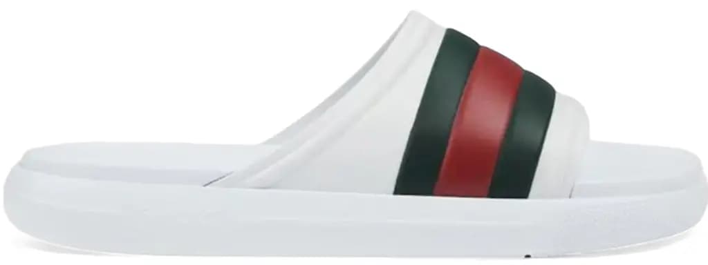 Dép Gucci Ace Web Striped Rubber 'White' 780286-J8700-9032 Dép Gucci Ace Web Striped Rubber 'White' 780286-J8700-9032