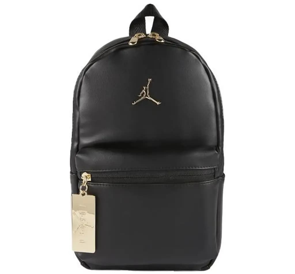 Balo Nike Air Jordan Logo Backpack 'Black Gold' DH0410-010 Balo Nike Air Jordan Logo Backpack 'Black Gold' DH0410-010