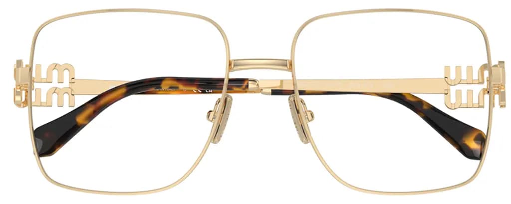 Kính Miu Miu Pale Eyeglasses ‘Gold’ 0MU-51XV-ZVN1O1 Kính Miu Miu Pale Eyeglasses ‘Gold’ 0MU-51XV-ZVN1O1