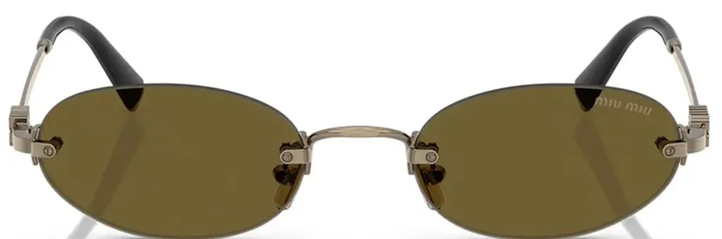 Kính Miu Miu Sunglasses 'Dark Green Gold' 0MU-A54S-26C09Z Kính Miu Miu Sunglasses 'Dark Green Gold' 0MU-A54S-26C09Z