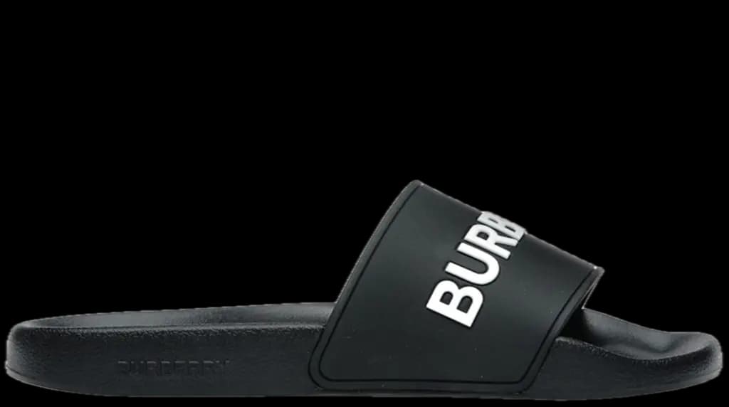 Dép Burberry Logo Slides Optic 'Black White' 80535011 Dép Burberry Logo Slides Optic 'Black White' 80535011