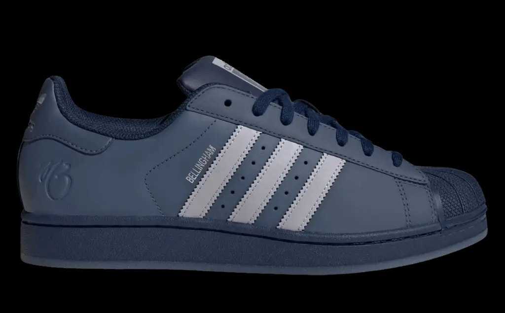 Giày Adidas Superstar 'Jude Bellingham Glory Blue' JQ6727 — kich-thuoc: 40-2-3 Giày Adidas Superstar 'Jude Bellingham Glory Blue' JQ6727 — kich-thuoc: 40-2-3