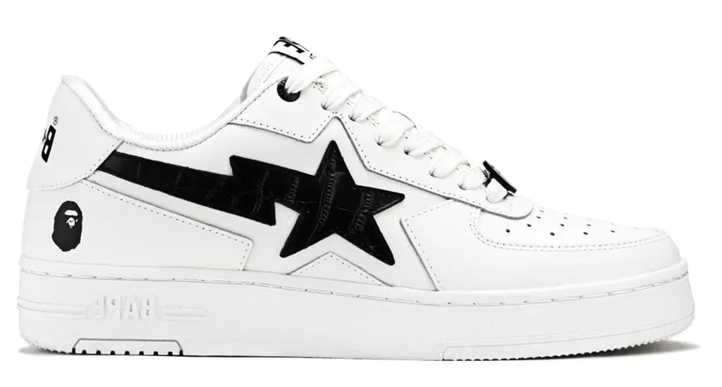Giày Bape Sta Icon #1 'Black White' 0ZXSHM191306O Giày Bape Sta Icon #1 'Black White' 0ZXSHM191306O