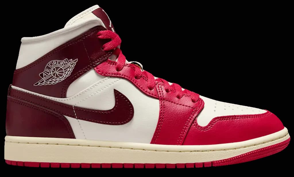 Giày Nike Air Jordan 1 Mid 'Sail Mystic Hibiscus' BQ6472-119 Giày Nike Air Jordan 1 Mid 'Sail Mystic Hibiscus' BQ6472-119