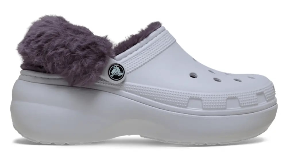 Dép Crocs Classic Platform Fuzz Lined 'Frosted Grape' 212854-5BO — kich-thuoc: 36-37 Dép Crocs Classic Platform Fuzz Lined 'Frosted Grape' 212854-5BO — kich-thuoc: 36-37