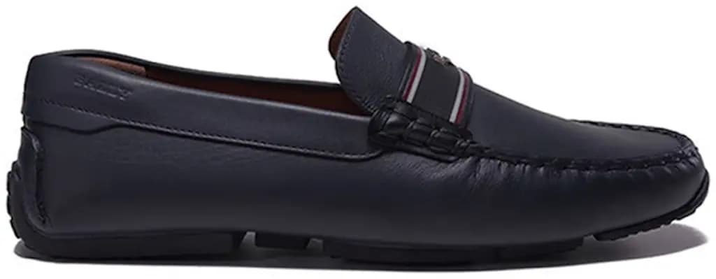 Giày Bally Moccasin Leather 'Navy' 6301728 Giày Bally Moccasin Leather 'Navy' 6301728