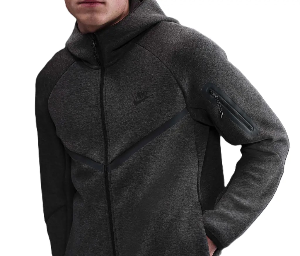 Áo Nike Tech Fleece Windrunner Jacket 'Black Heather' HV0949-032 — kich-thuoc: L Áo Nike Tech Fleece Windrunner Jacket 'Black Heather' HV0949-032 — kich-thuoc: L