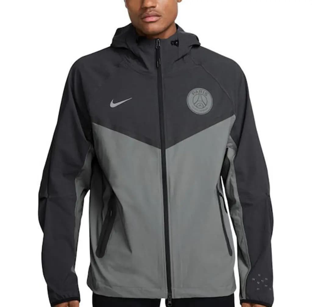 Áo Nike Paris Saint-Germain Tech Windrunner Woven Jacket 'Particle Grey' HQ4981-060 Áo Nike Paris Saint-Germain Tech Windrunner Woven Jacket 'Particle Grey' HQ4981-060