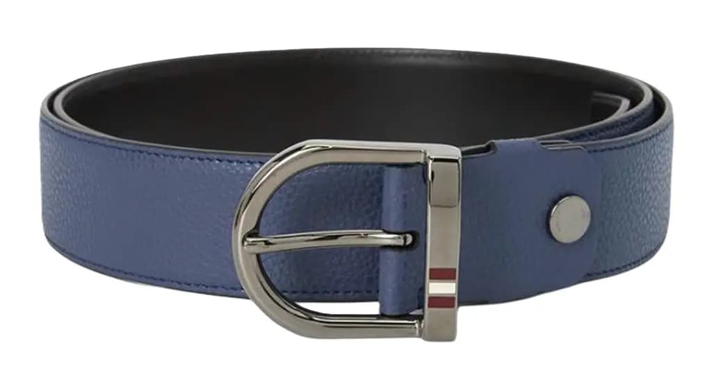 Thắt lưng Bally Cowhide 35mm Belt 'Blue' 6310038 Thắt lưng Bally Cowhide 35mm Belt 'Blue' 6310038