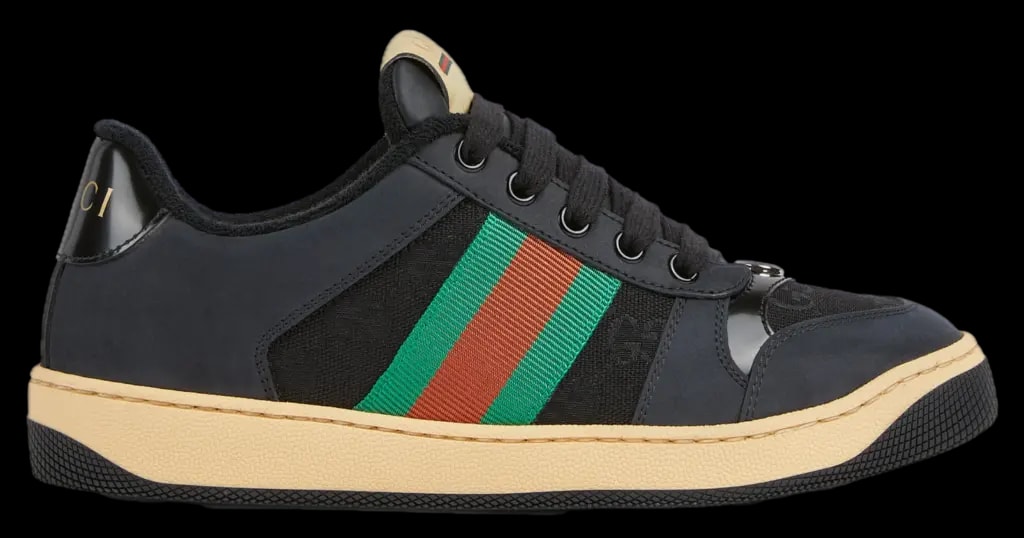 Giày Gucci Screener 'Black Leather' 840305-FAES7-1059 — kich-thuoc: 36.5 Giày Gucci Screener 'Black Leather' 840305-FAES7-1059 — kich-thuoc: 36.5