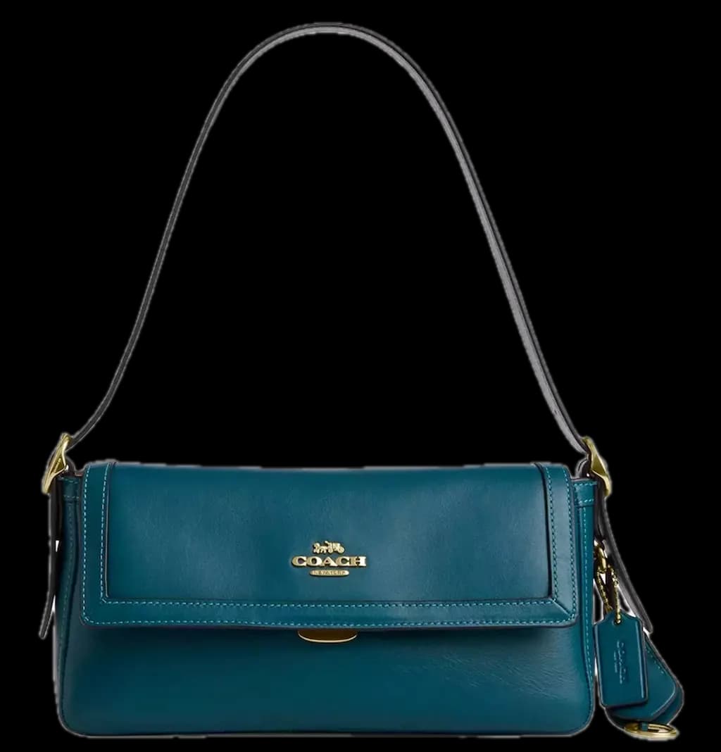 Túi Coach Etta Small Flap Shoulder Bag ‘Teal Ink’ CCV63-IMSE1 Túi Coach Etta Small Flap Shoulder Bag ‘Teal Ink’ CCV63-IMSE1