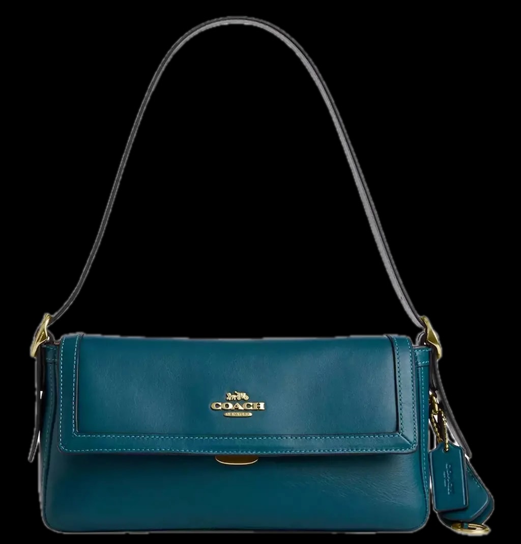 Túi Coach Etta Small Flap Shoulder Bag ‘Teal Ink’ CCV63-IMSE1 Túi Coach Etta Small Flap Shoulder Bag ‘Teal Ink’ CCV63-IMSE1