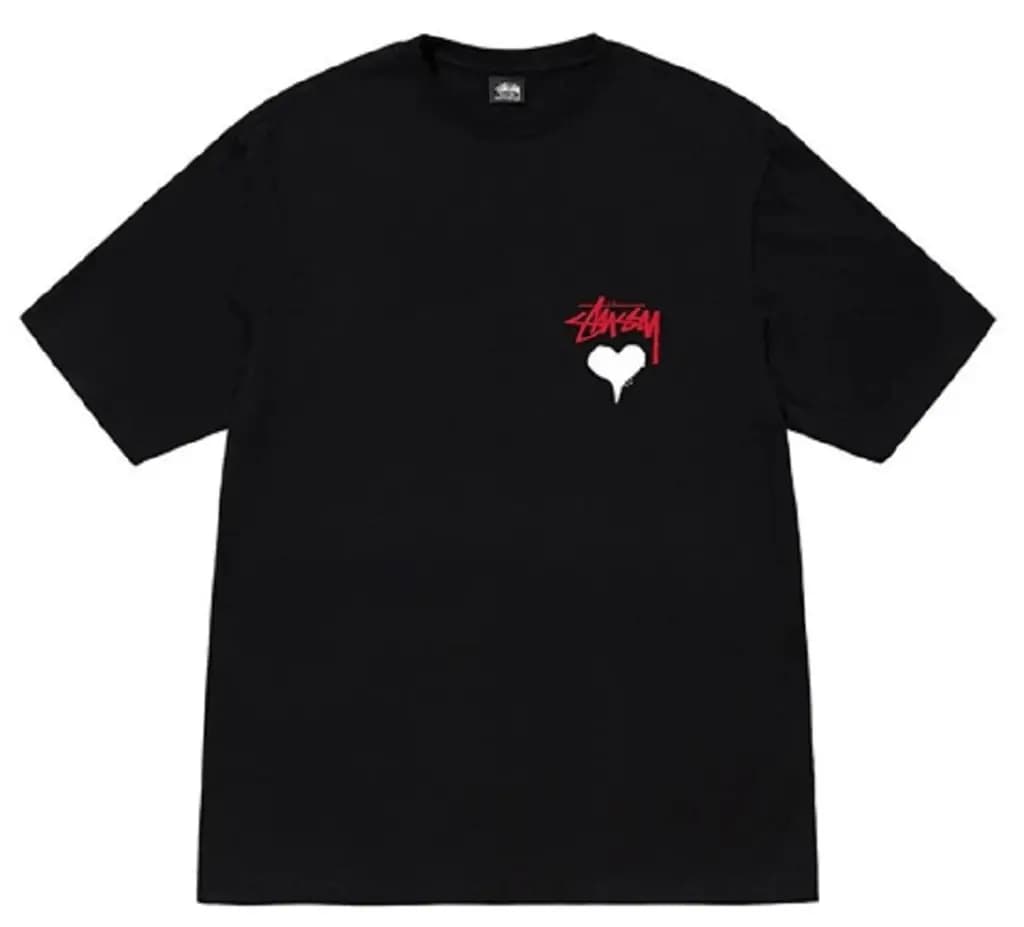 Áo Stussy Stock Heart T-shirt ‘Black’ Áo Stussy Stock Heart T-shirt ‘Black’