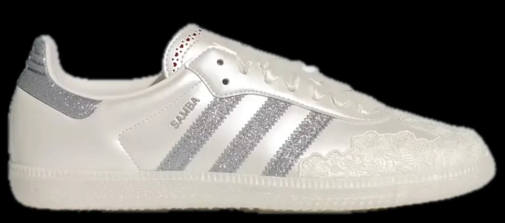 Giày Adidas Samba OG 'Chalk White Silver Metallic' HP3658 Giày Adidas Samba OG 'Chalk White Silver Metallic' HP3658