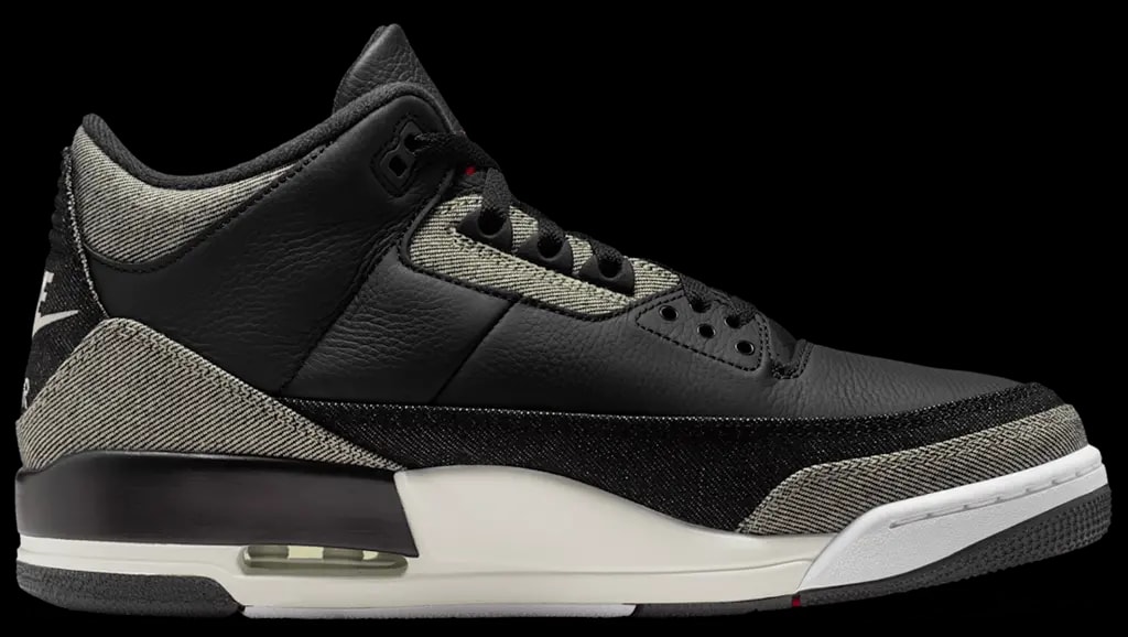 Giày Nike Air Jordan 3 x Levi's 'Black and White' IR0914-400 — kich-thuoc: 37.5 Giày Nike Air Jordan 3 x Levi's 'Black and White' IR0914-400 — kich-thuoc: 37.5