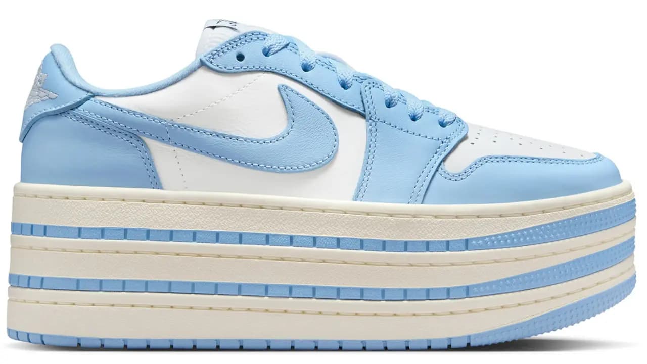 Giày Nike Air Jordan 1 Low Triple Stack 'Psychic Blue White' HV8288-402 Giày Nike Air Jordan 1 Low Triple Stack 'Psychic Blue White' HV8288-402