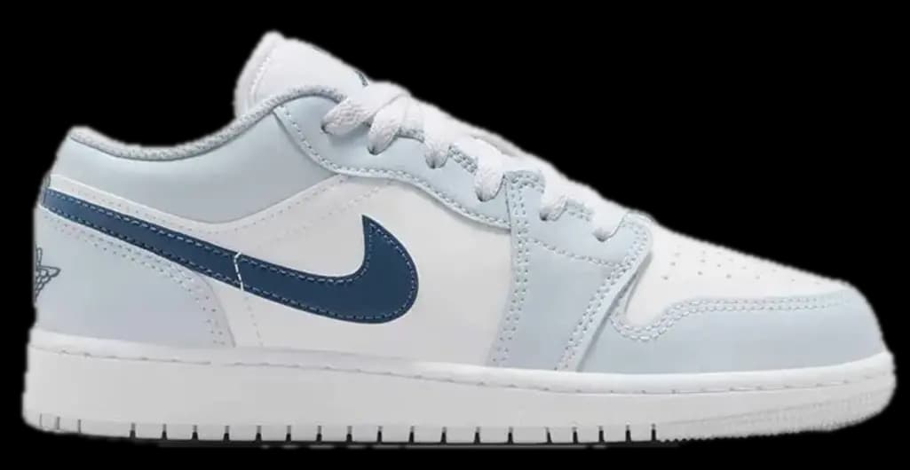 Giày Nike Air Jordan 1 Low GS 'Aura Squadron Blue' 553560-104 Giày Nike Air Jordan 1 Low GS 'Aura Squadron Blue' 553560-104