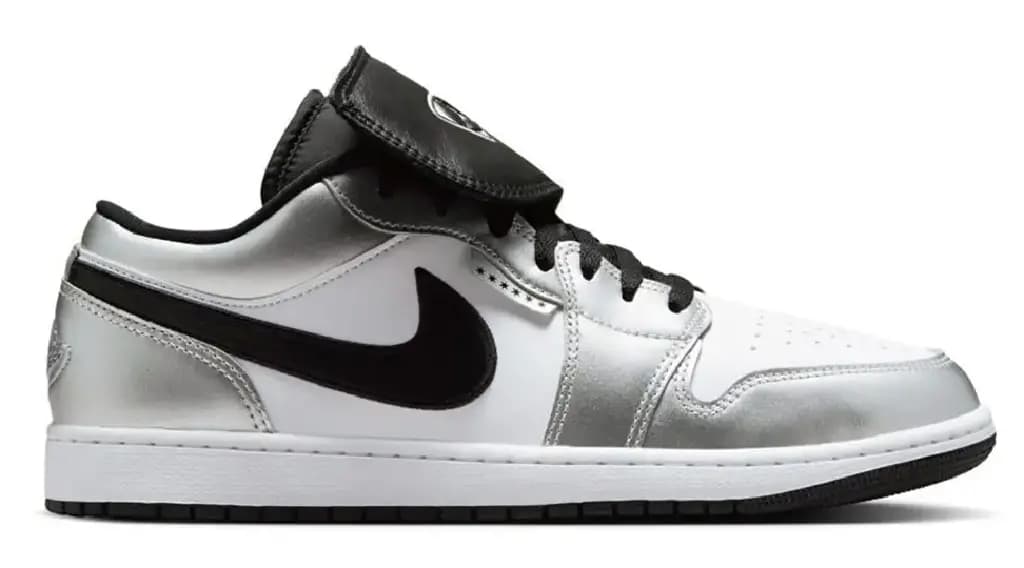 Giày Nike Air Jordan 1 Low 'White Metallic Silver' IR2278-100 Giày Nike Air Jordan 1 Low 'White Metallic Silver' IR2278-100