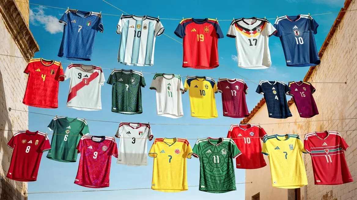 Áo đấu WC 2026 sân nhà: adidas đưa bản sắc quốc gia vào từng thiết kế Áo đấu WC 2026 sân nhà: adidas đưa bản sắc quốc gia vào từng thiết kế