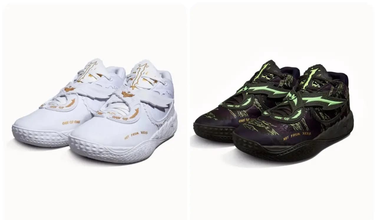 LaMelo Ball ra mắt phối màu PUMA MB.05 'Mist' và 'Camo' LaMelo Ball ra mắt phối màu PUMA MB.05 'Mist' và 'Camo'