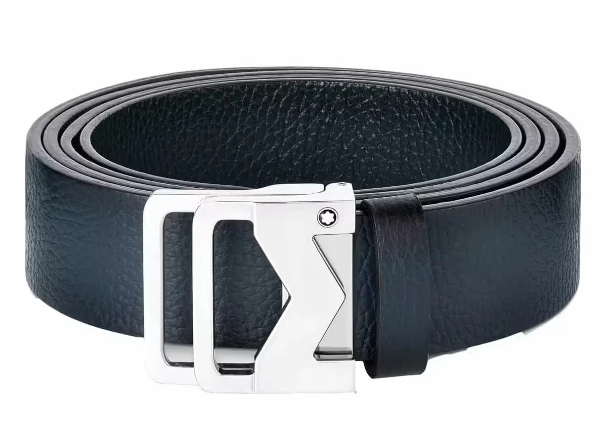 Thắt lưng MontBlanc M Buckle Sfumato 'Blue ' 131181 Thắt lưng MontBlanc M Buckle Sfumato 'Blue ' 131181