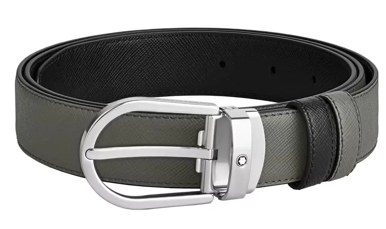 Thắt Lưng MontBlanc Horseshoe Buckle 'Black' 220019 Thắt Lưng MontBlanc Horseshoe Buckle 'Black' 220019