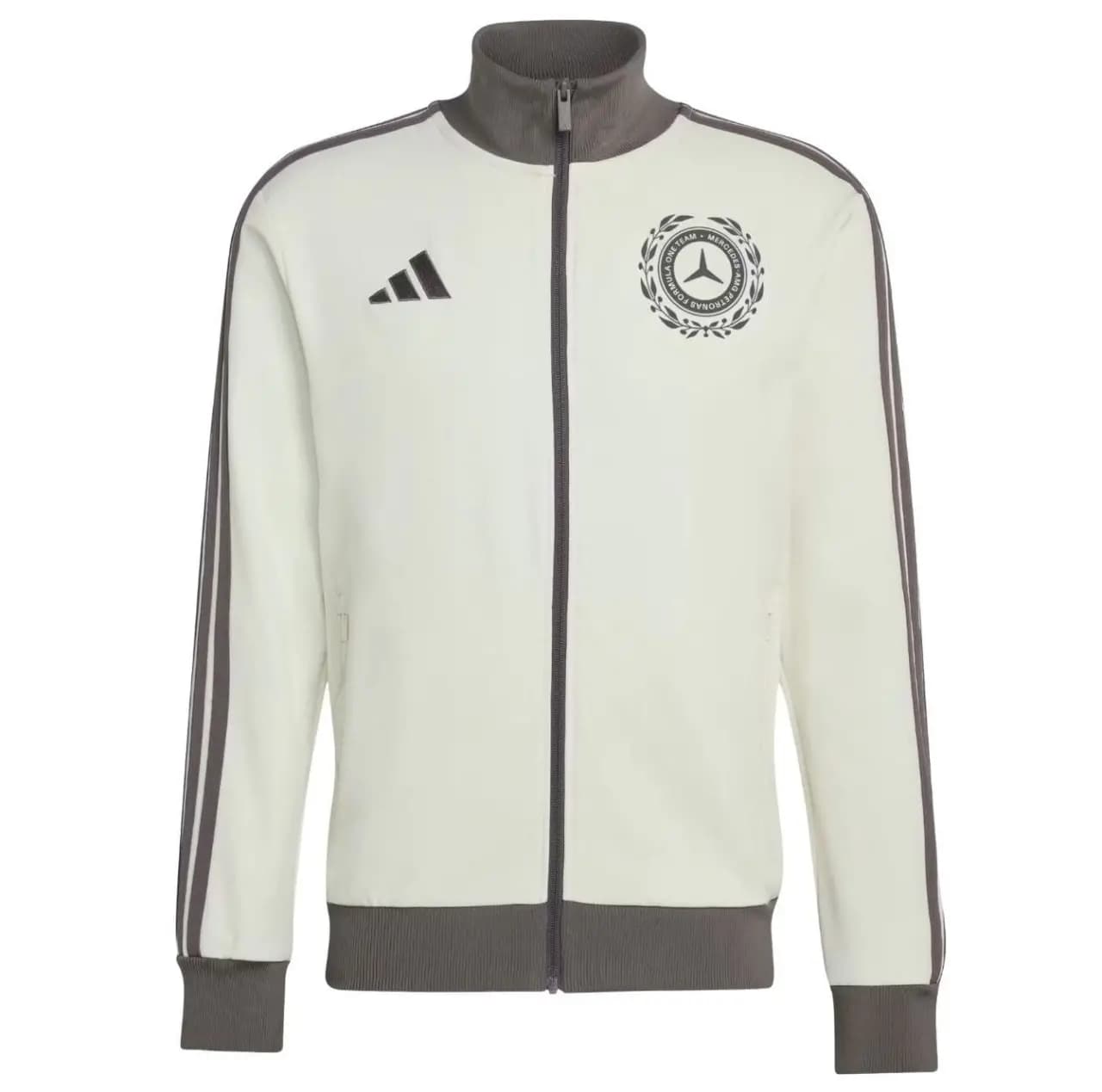 Áo Adidas Mercedes-AMG F1 Team Silver Arrows Track Top 'Off White Granite' KE8270 Áo Adidas Mercedes-AMG F1 Team Silver Arrows Track Top 'Off White Granite' KE8270