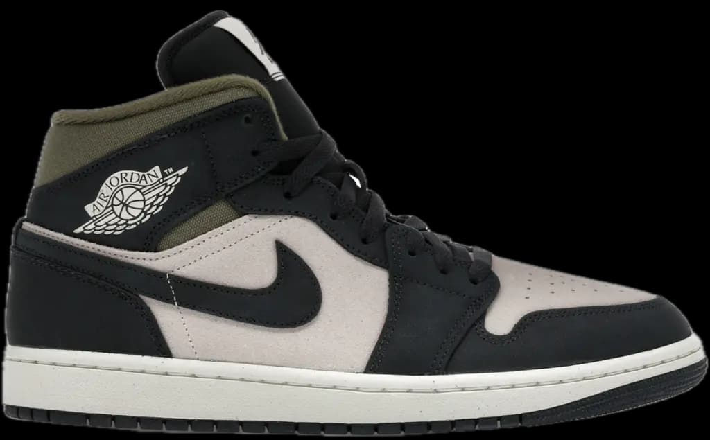 Giày Nike Air Jordan 1 Mid SE 'Medium Olive' HV4091-102 Giày Nike Air Jordan 1 Mid SE 'Medium Olive' HV4091-102