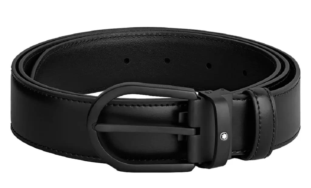 Thắt Lưng MontBlanc Horseshoe Buckle 'Black' MB199650 Thắt Lưng MontBlanc Horseshoe Buckle 'Black' MB199650