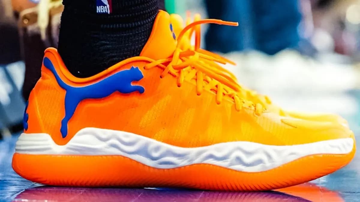 Phá vỡ ranh giới đối địch: Tyler Kolek ra mắt Puma Hali 1 PE mang màu Knicks Phá vỡ ranh giới đối địch: Tyler Kolek ra mắt Puma Hali 1 PE mang màu Knicks