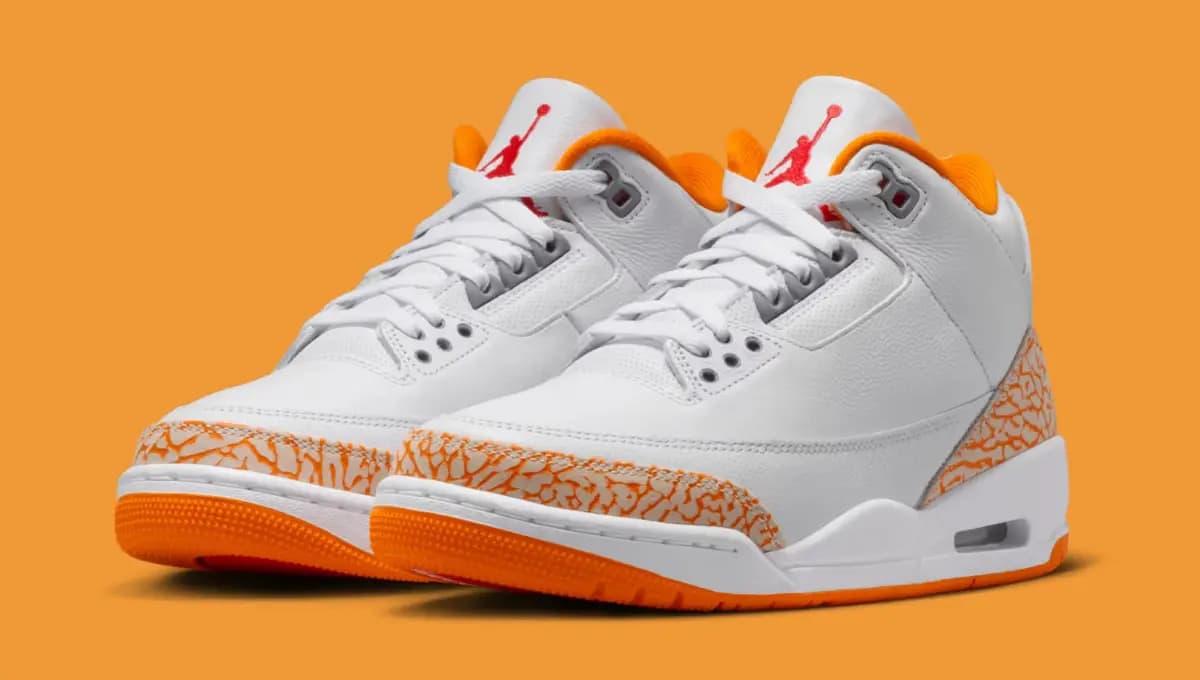 Air Jordan 3 “Orange Citrus” – phối màu retro dành cho nữ Air Jordan 3 “Orange Citrus” – phối màu retro dành cho nữ