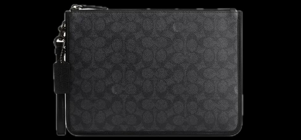 Túi Coach Charter Pouch 'Black' CR786-CHR Túi Coach Charter Pouch 'Black' CR786-CHR