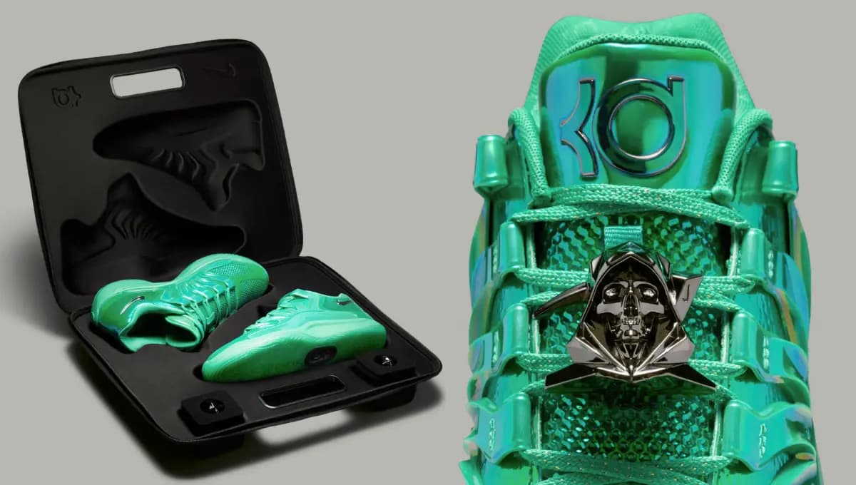 KD 18 LX “All-Star” nổi bật với phối màu xanh ngọc và chi tiết Slim Reaper KD 18 LX “All-Star” nổi bật với phối màu xanh ngọc và chi tiết Slim Reaper