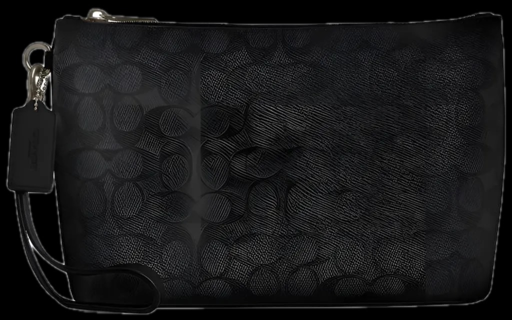 Túi Coach Pouch In Signature Canvas 'Black' CCF32-QBMI5 Túi Coach Pouch In Signature Canvas 'Black' CCF32-QBMI5