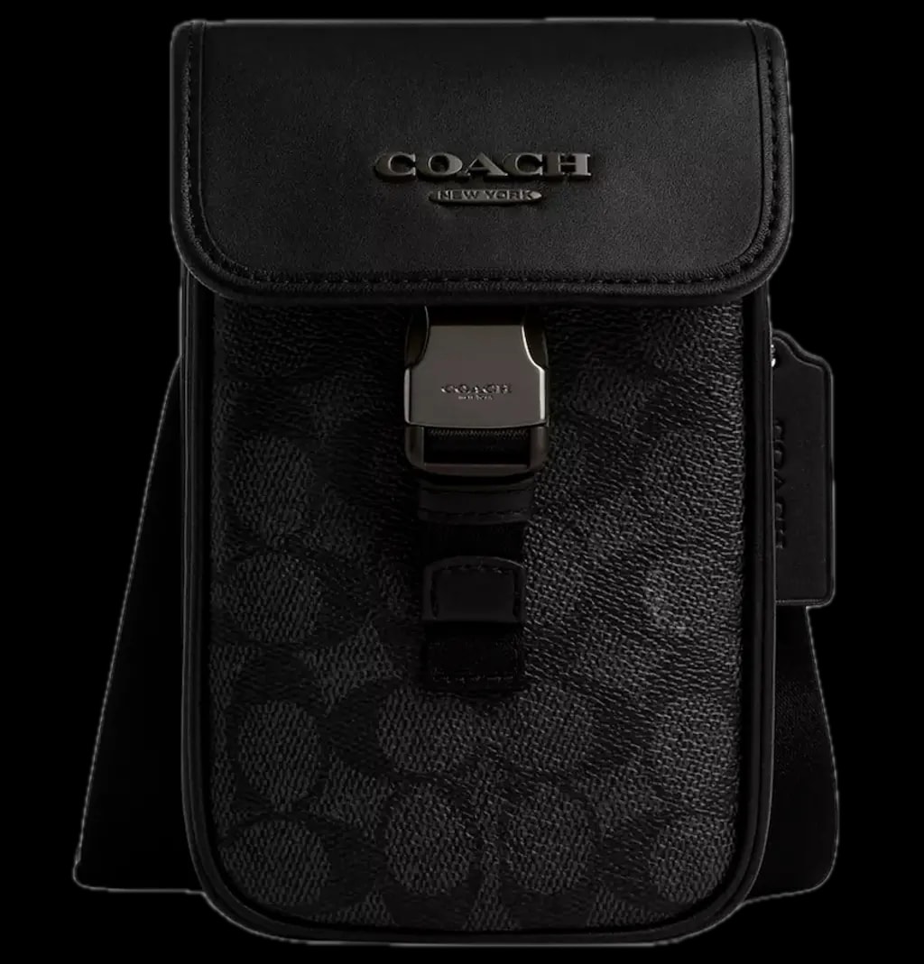 Túi Coach Racer Phone Crossbody Bag 'Black' CT885-QBMI5 Túi Coach Racer Phone Crossbody Bag 'Black' CT885-QBMI5