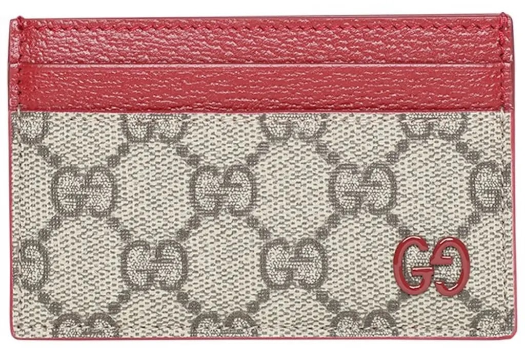 Ví Gucci Monogram Card Holder 'Beige Red' 768248-FACQC-9752 Ví Gucci Monogram Card Holder 'Beige Red' 768248-FACQC-9752