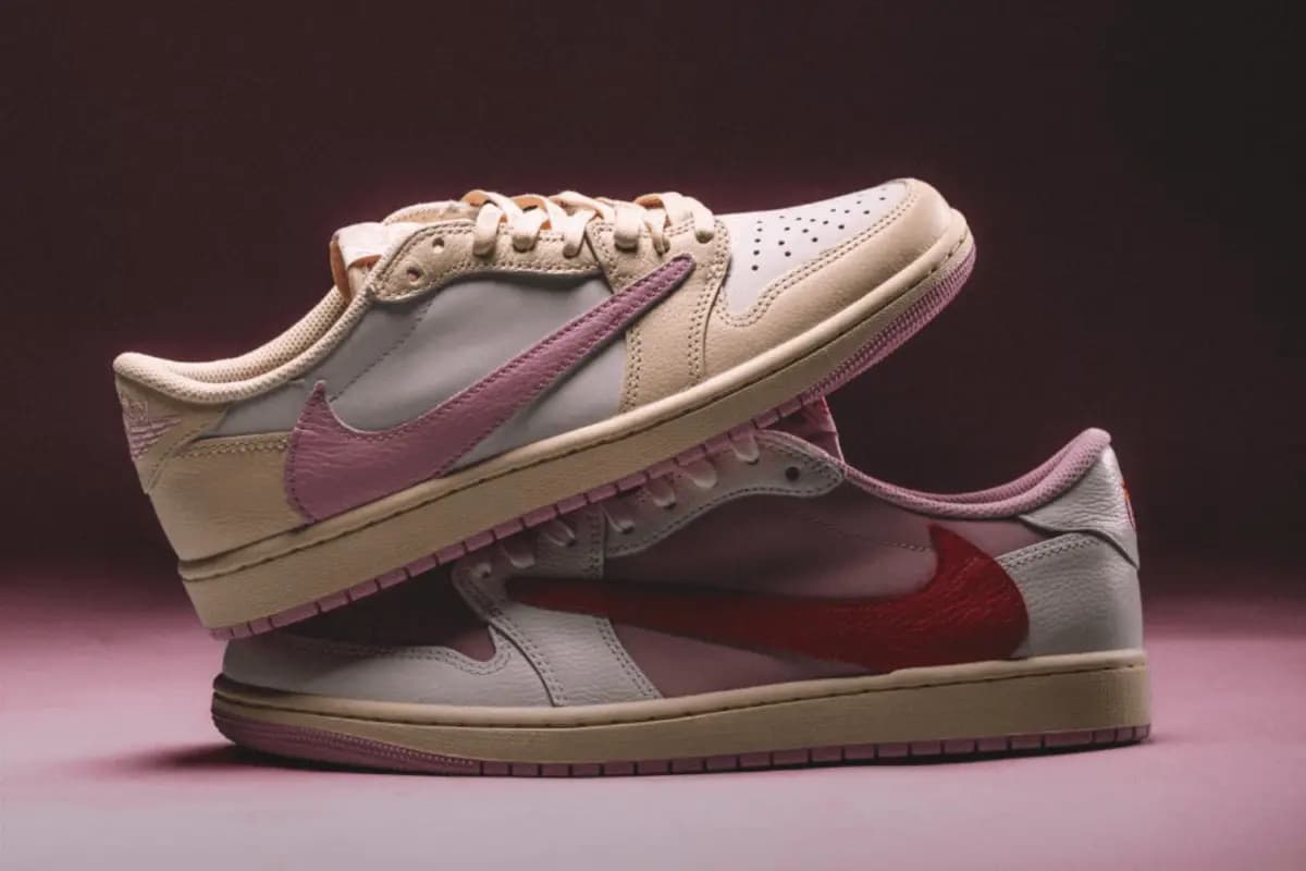 Travis Scott x Air Jordan 1 Low OG ra mắt với hai phối màu hồng Travis Scott x Air Jordan 1 Low OG ra mắt với hai phối màu hồng