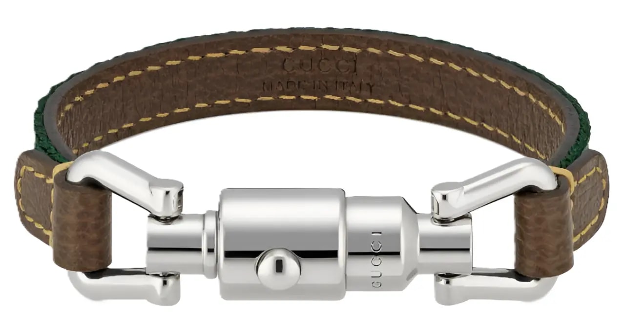 Vòng Gucci Leather Bracelet 'Green Red' 759954-IAADS-8521 Vòng Gucci Leather Bracelet 'Green Red' 759954-IAADS-8521