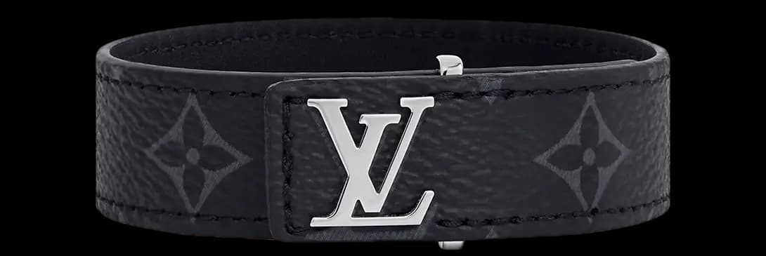 Vòng Louis Vuitton Slim Bracelet Monogram 'Black' M6456 Vòng Louis Vuitton Slim Bracelet Monogram 'Black' M6456