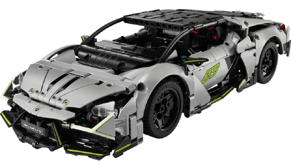 Mô Hình Lego Lamborghini Revuelto Super Sports Car 'Silver' 42214 Mô Hình Lego Lamborghini Revuelto Super Sports Car 'Silver' 42214